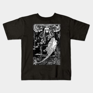 The Sea Witch - The Little Mermaid, Harry Clarke Kids T-Shirt